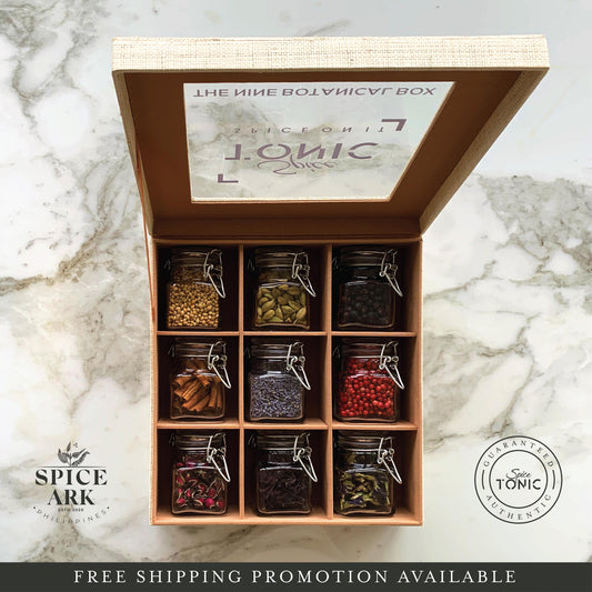 The Nine Botanical Spice Box | Premium Spice Box | Gin and Tonic Spices and Botanicals | Spice Tonic